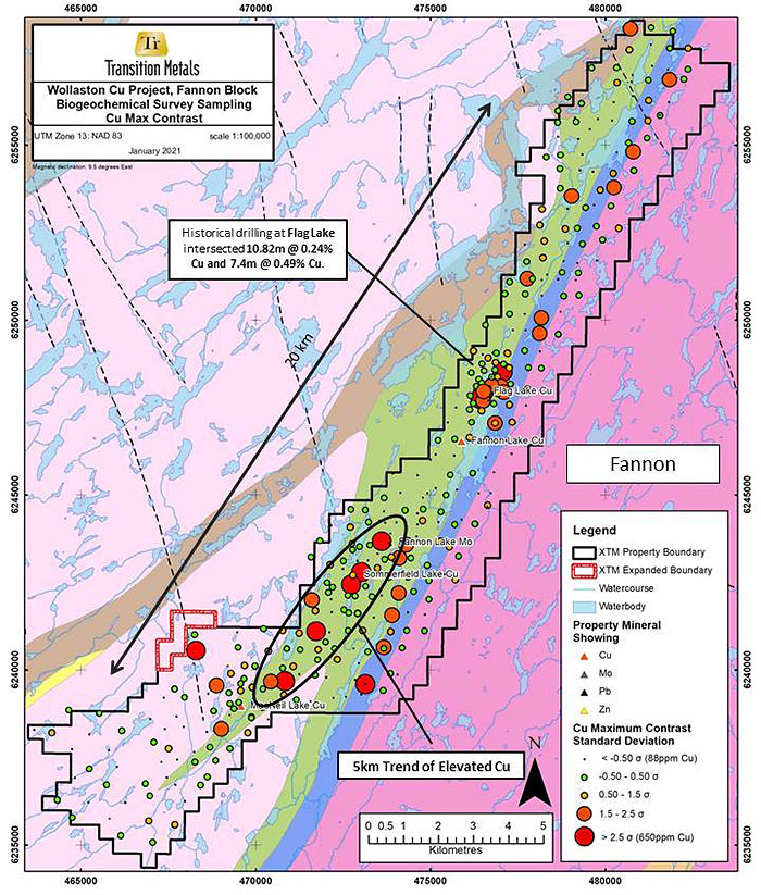 Figure 2: Results of Fannon Block Biogeochemical Sampling