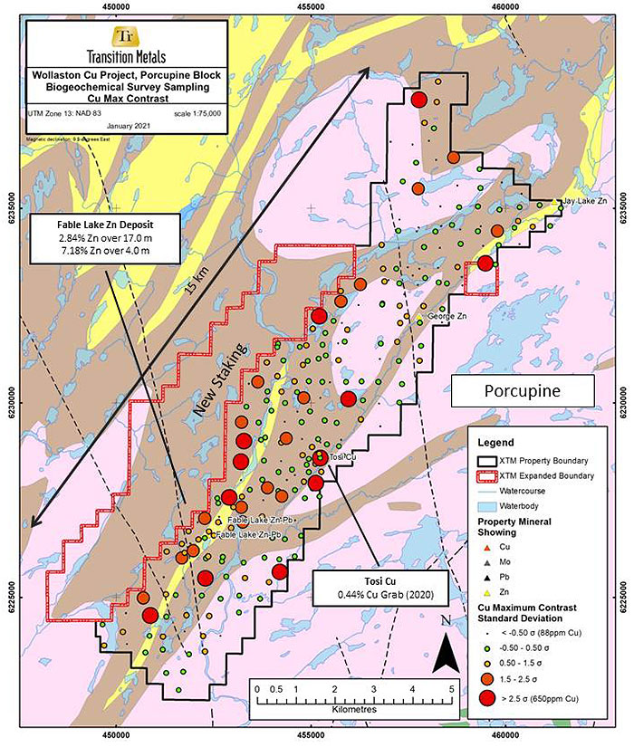 Figure 3: Results of Porcupine Block Biogeochemical Sampling.