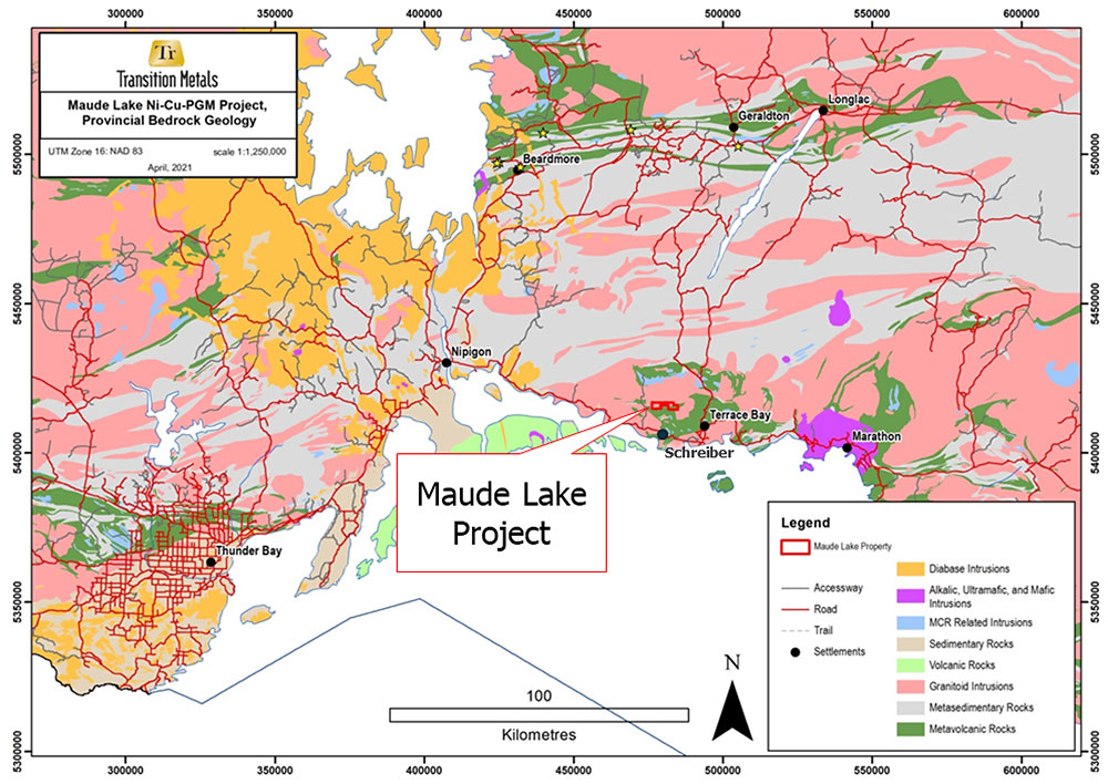Figure 1: Location of the Maude Lake Project